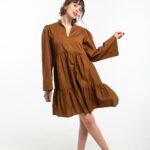 Robe évasée bohème à volants