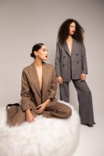 Ensemble tailleur croisé Chevron – Image 6