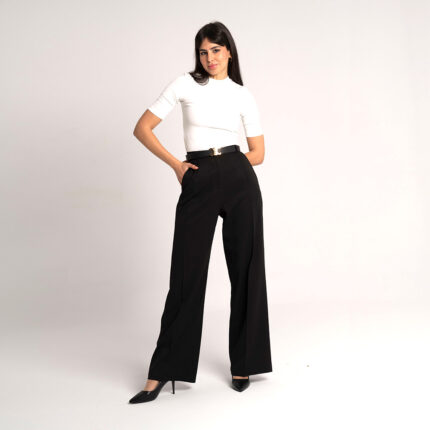 Pantalon Large Taille Haute