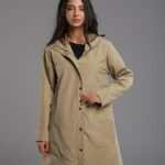 Veste Imperméable Légère à Capuche