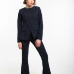 Ensemble Blazer croisé et pantalon flare
