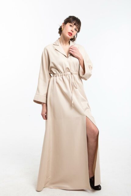 Robe longue à fente