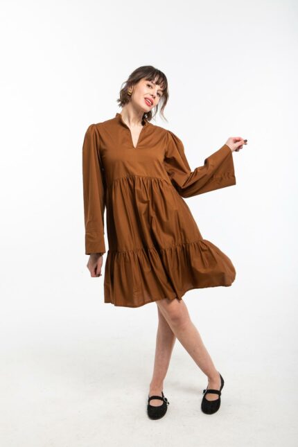 Robe évasée bohème à volants