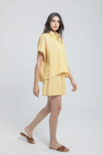 Short en lin rayé – Image 5