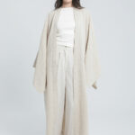 Kimono en lin brodé