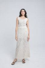 Top et jupe longue en dentelle florale