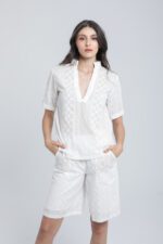 Bermuda en broderie anglaise – Image 3