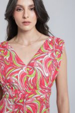 Robe longue imprimée à volants – Image 8