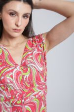 Robe longue imprimée à volants – Image 9