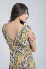 Robe longue imprimée à volants – Image 13