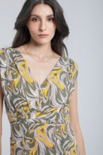 Robe longue imprimée à volants – Image 14