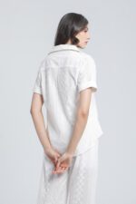 Chemise en broderie anglaise – manches courtes – Image 3