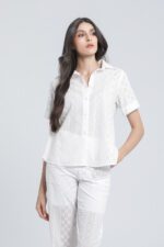 Chemise en broderie anglaise – manches courtes – Image 2