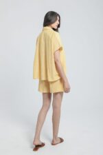 Ensemble chemise et short en lin rayé – Image 7