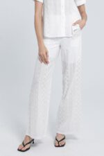 Pantalon droit en broderie anglaise – Image 3