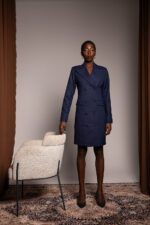 Robe Blazer Signature — Édition Limitée Bleu Nuit – Image 7