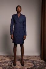 Robe Blazer Signature — Édition Limitée Bleu Nuit – Image 6