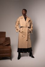 Trench long structuré, Camel – Image 2