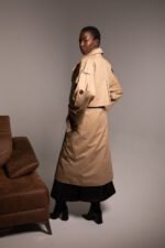 Trench long structuré, Camel – Image 6