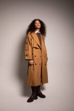 Trench long structuré, Camel – Image 7
