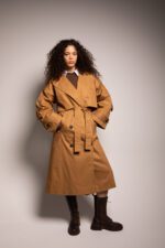 Trench long structuré, Camel – Image 9