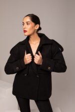Manteau court en laine, MILA – Image 3
