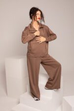 Pantalon de jogging couleur caramel – Image 2