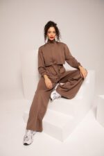 Haut de jogging couleur caramel