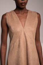 Robe courte en faux daim. – Image 3