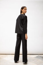 Ensemble crêpe top structuré épaulé – Image 3