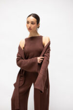 Set maille légère pantalon débardeur & gilet – Image 2