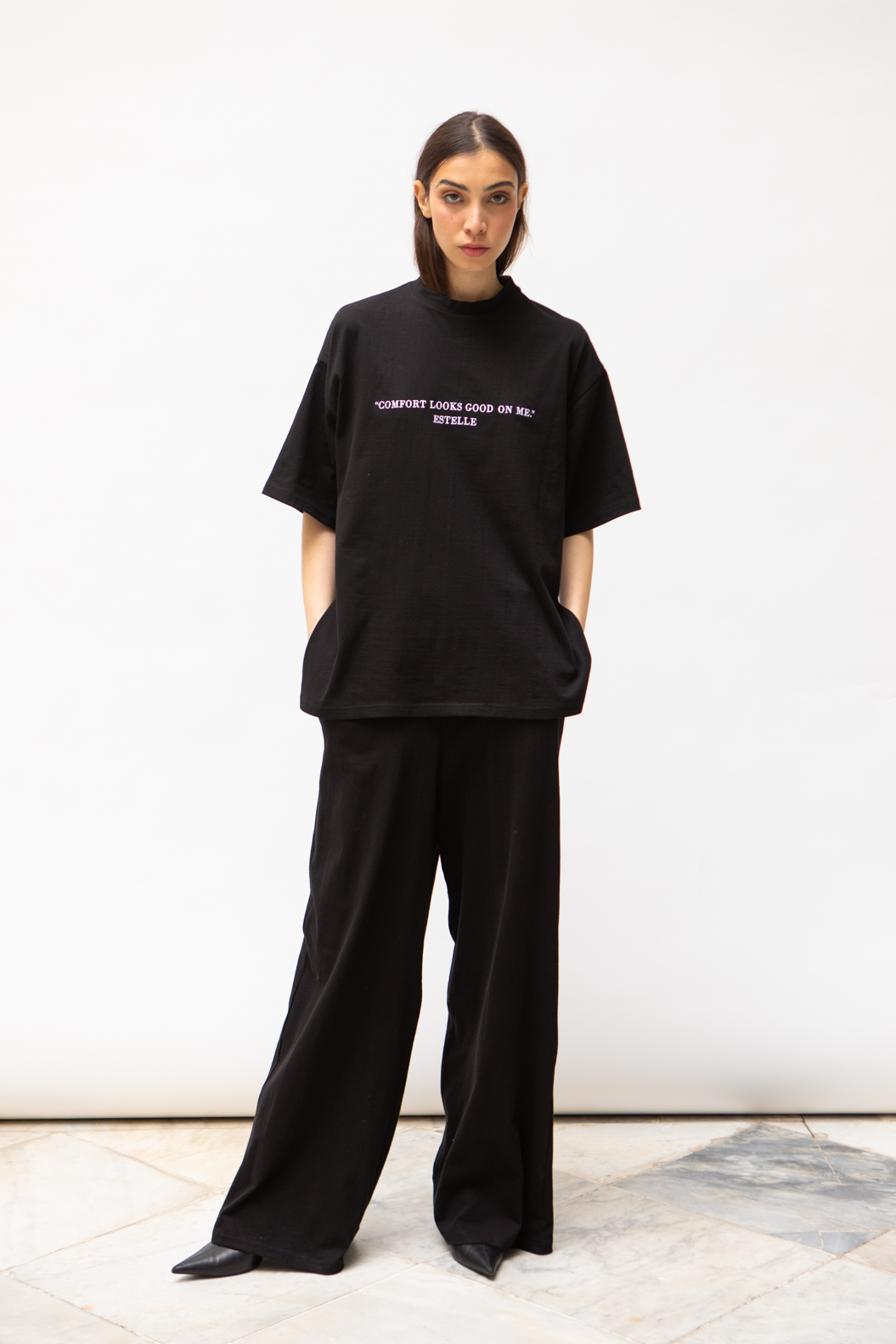 J71A7554 Pantalon coton wide leg – Image 1