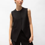 Veste longue sans manches