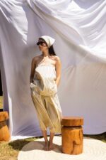 Bustier popeline rayures méditérranéennes – Image 4