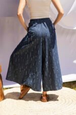 Pantalon large jean fluide effet jupe – Image 4