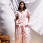 Ensemble lin chemise et pantalon ballon