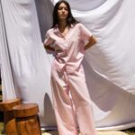 Pantalon wide leg en lin
