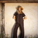 Ensemble lin chemise et pantalon wide leg