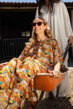 Robe jebba kimono satin imprime seventies – Image 7