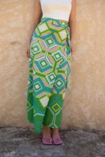 Jupe portefeuille imprimee maxi – Image 4