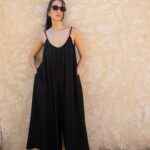 Combinaison oversize bretelles