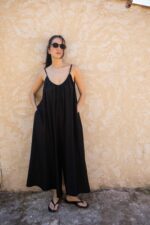 Combinaison oversize bretelles