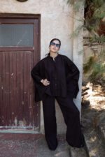 Chemise cape lin col officier – Image 5