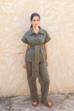 PANTALON WIDE LEG TAILLE ÉLASTIQUE