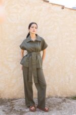 PANTALON WIDE LEG TAILLE ÉLASTIQUE – Image 3