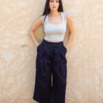 Jean jupe culotte à pinces