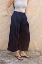 Jean jupe culotte à pinces – Image 2