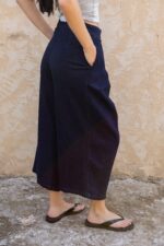 Jean jupe culotte à pinces – Image 3