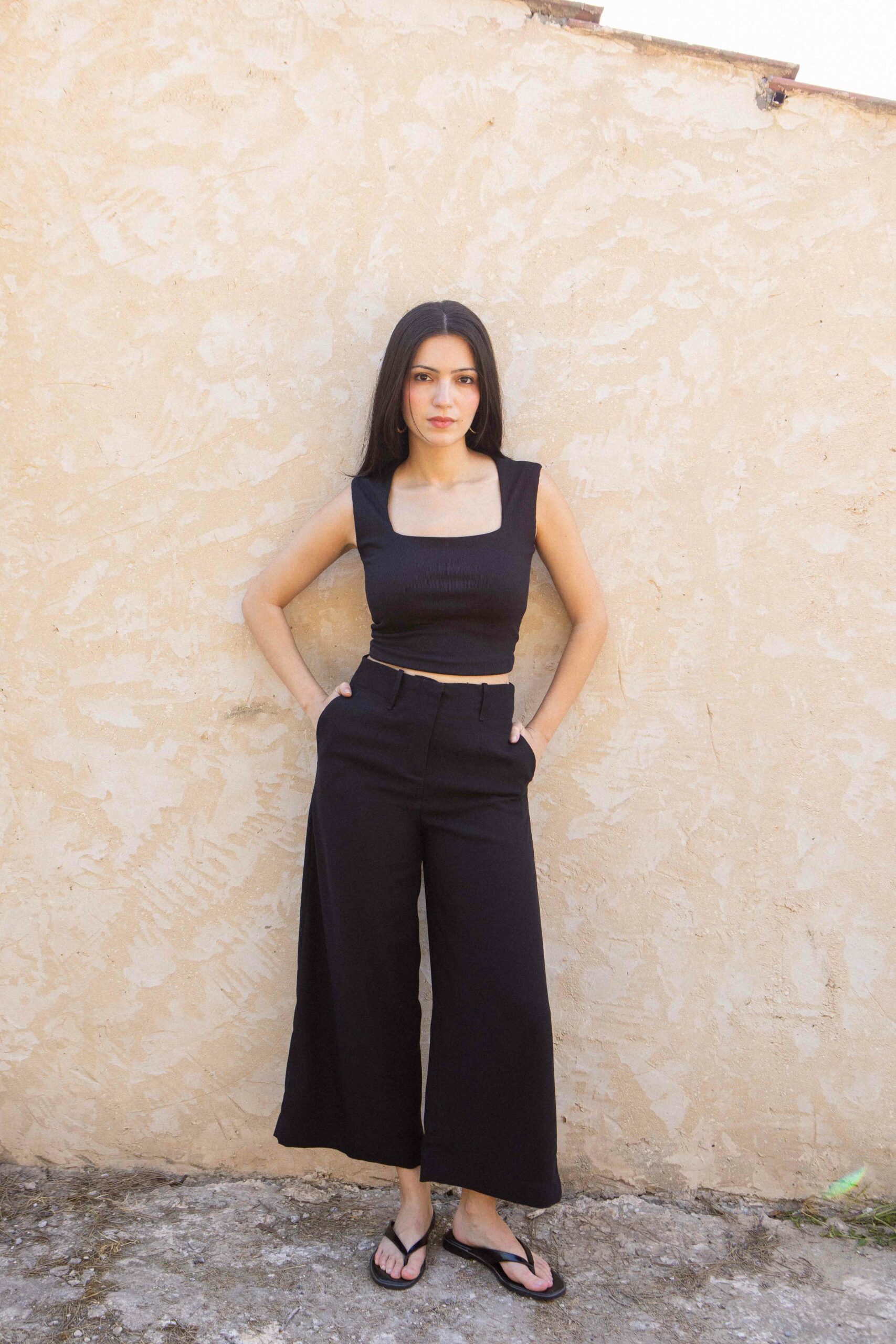 2G4A5802 PANTALON LARGE TAILLE HAUTE – Image 1