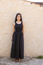 ROBE BIMATIÈRE MAILLE & POPELINE
